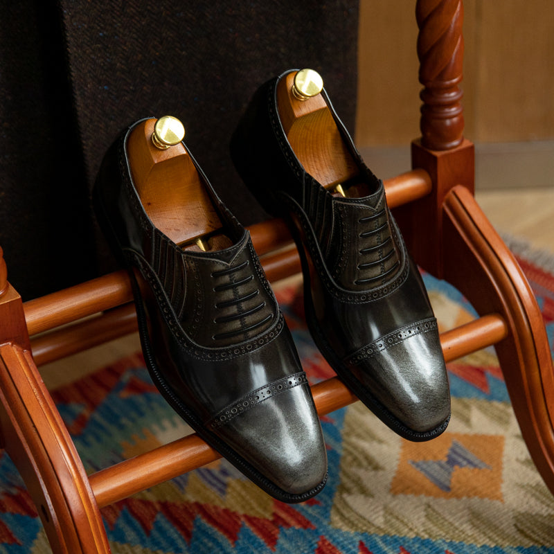 JEZRYLLE Limited Edition Gentleman Cowhide Commuting Formal Shoes