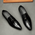 Limited Edition JEZRYLLE Formal Men Business Dress Pointed Toe Shoes Genuine Leather Mens
