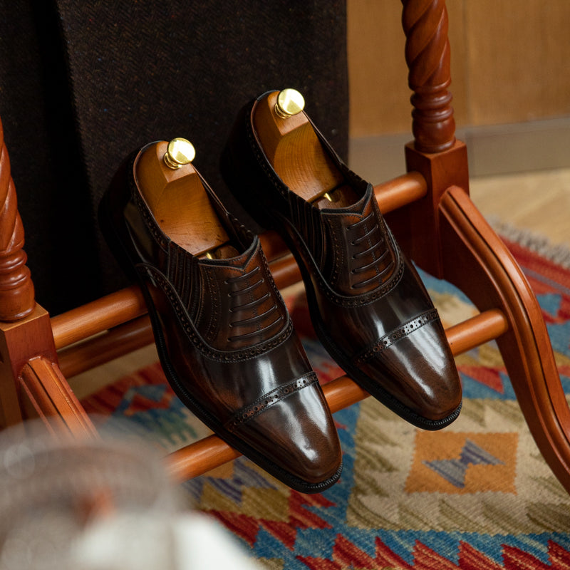 JEZRYLLE Limited Edition Gentleman Cowhide Commuting Formal Shoes