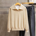 JEZRYLLE Fashion Personality Lapel Knitted Polo Shirt Men
